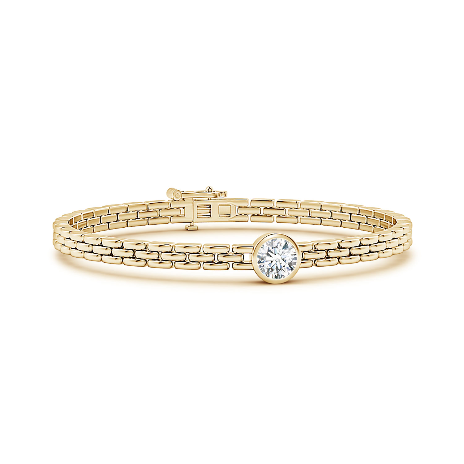 Round Diamond (Heera) Link Chain Bracelet