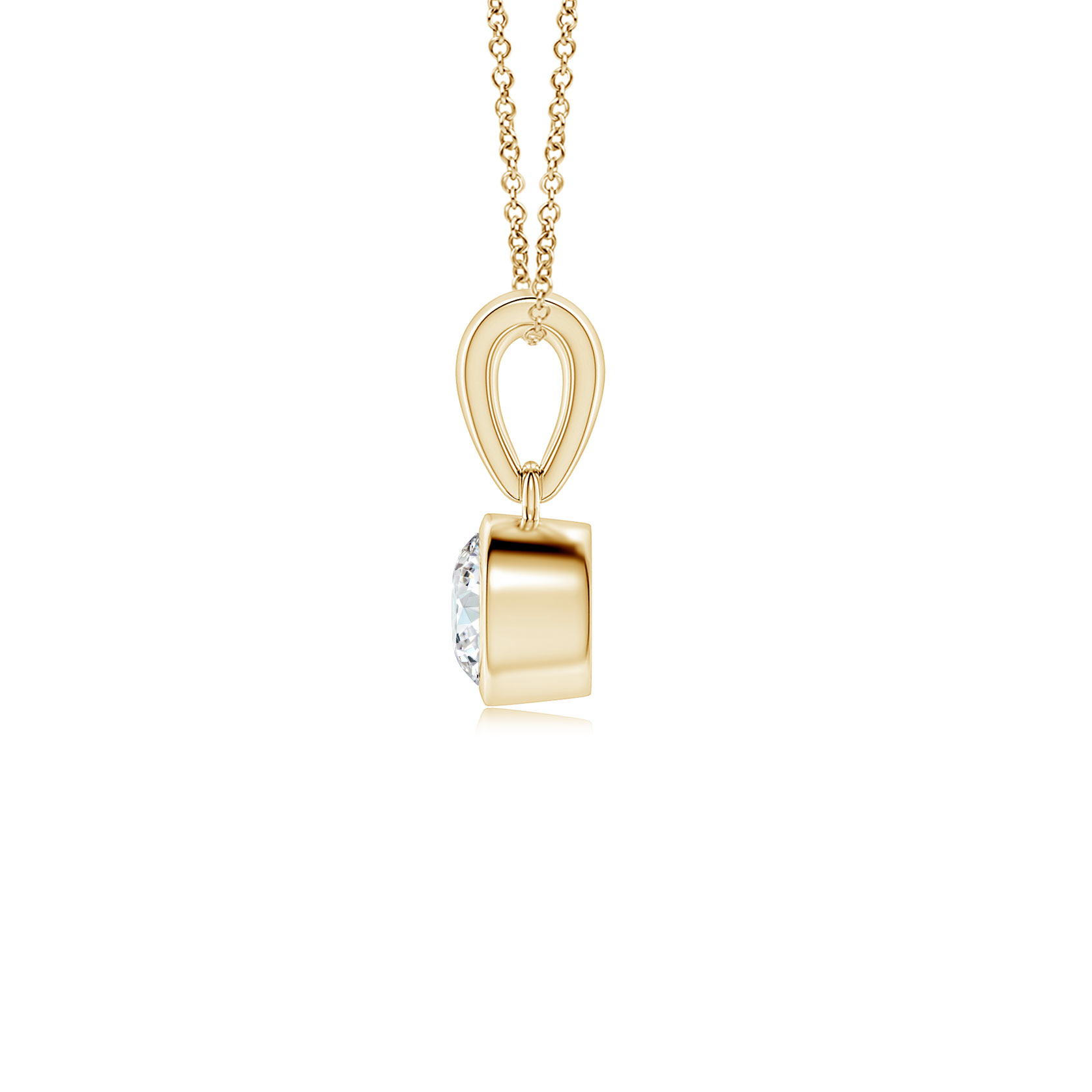 Round Shaped Diamond (Heera) Solitaire Pendant