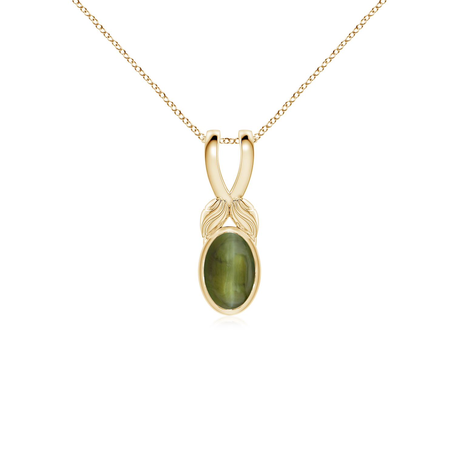 Nature Inspired  Cats Eye (Lahsuniya) Pendant