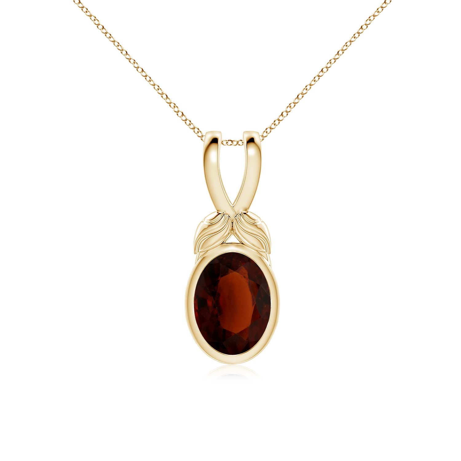 Nature Inspired Hessonite (Gomed) Pendant