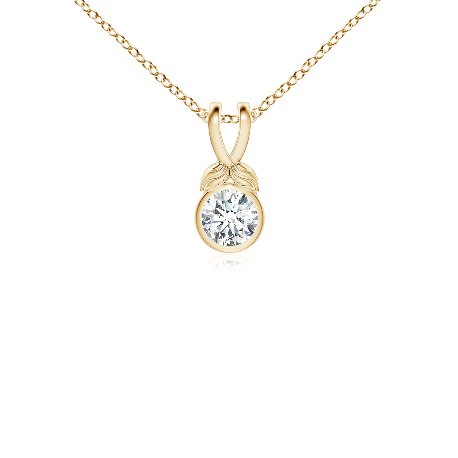 Nature Inspired  Diamond (Heera) Pendant