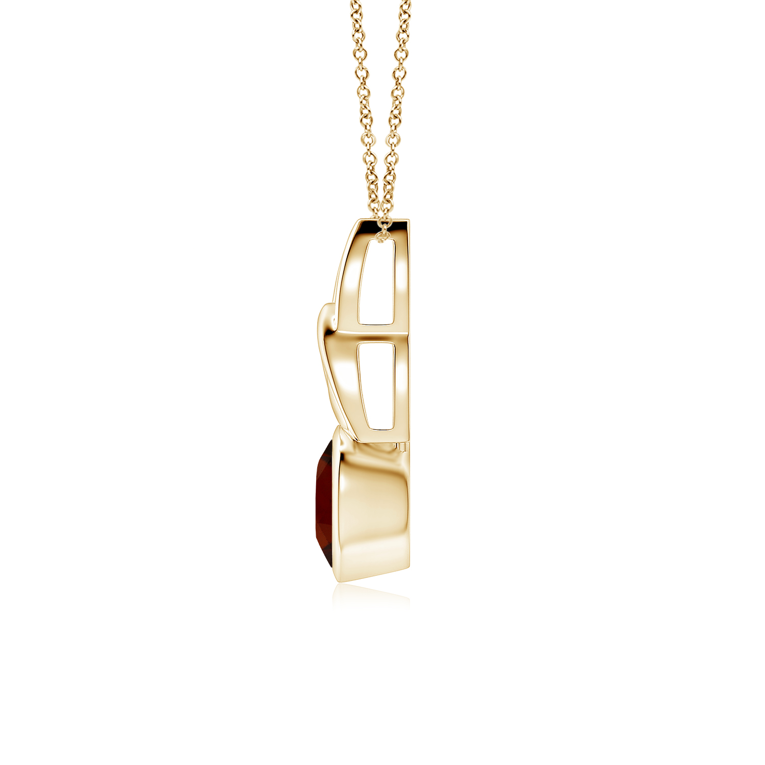Hessonite (Gomed) Celtic Trinity Knot pendant