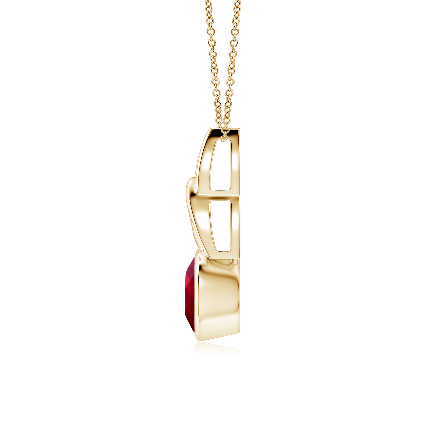 Ruby (Manik) Celtic Trinity Knot pendant