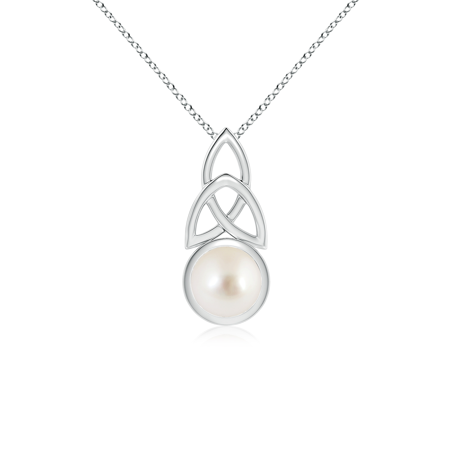 South Sea Cultured Pearl (Moti) Celtic Trinity Knot pendant