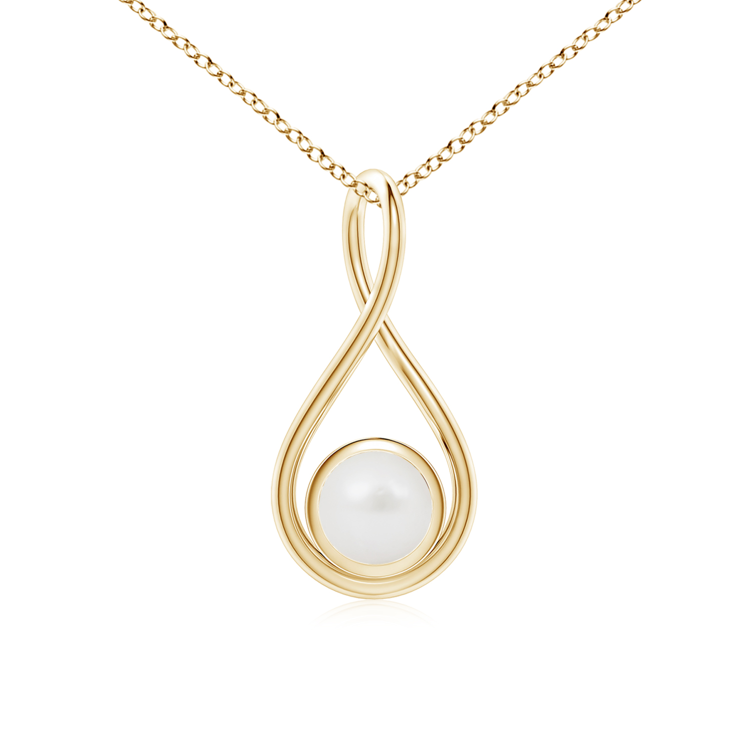 Solitaire South Sea Cultured Pearl (Moti) Twist Bale Pendant