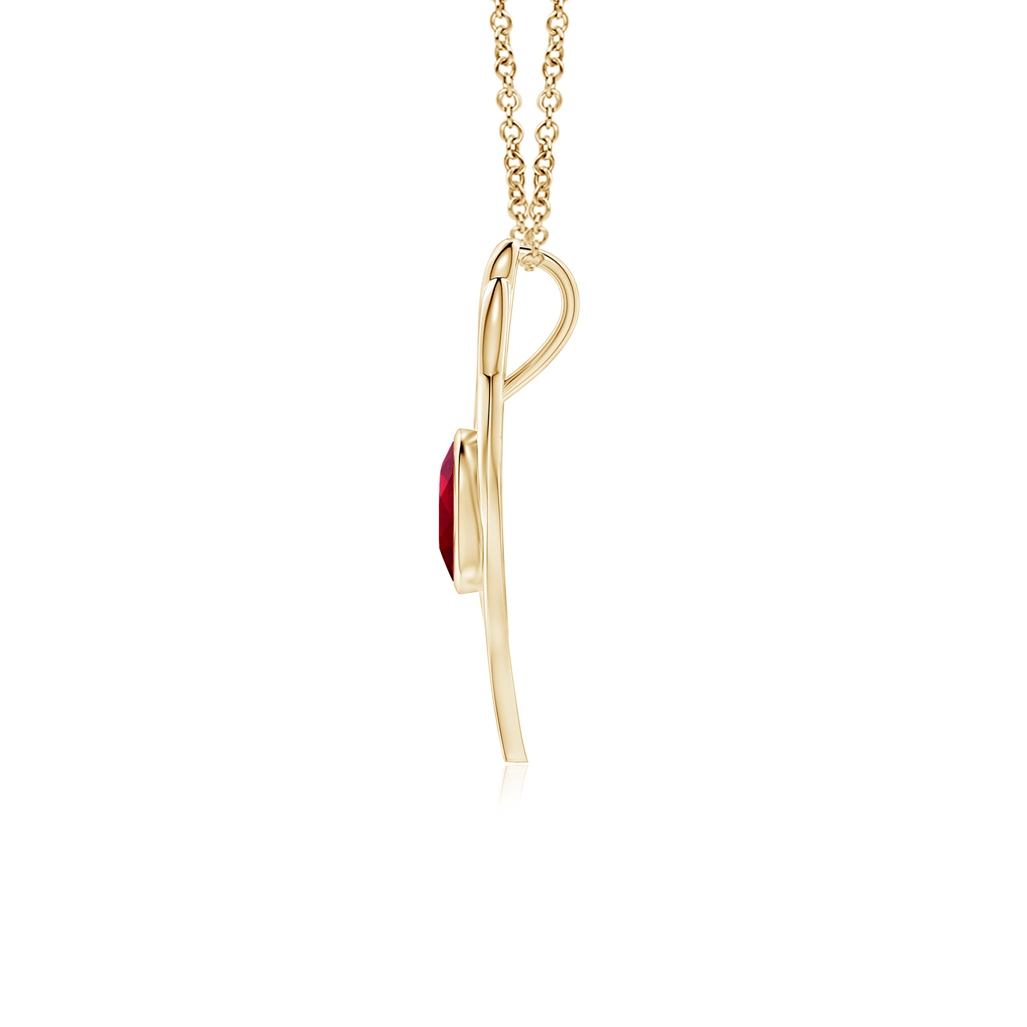 Ruby (Manik) Angel Wing Bypass Pendant