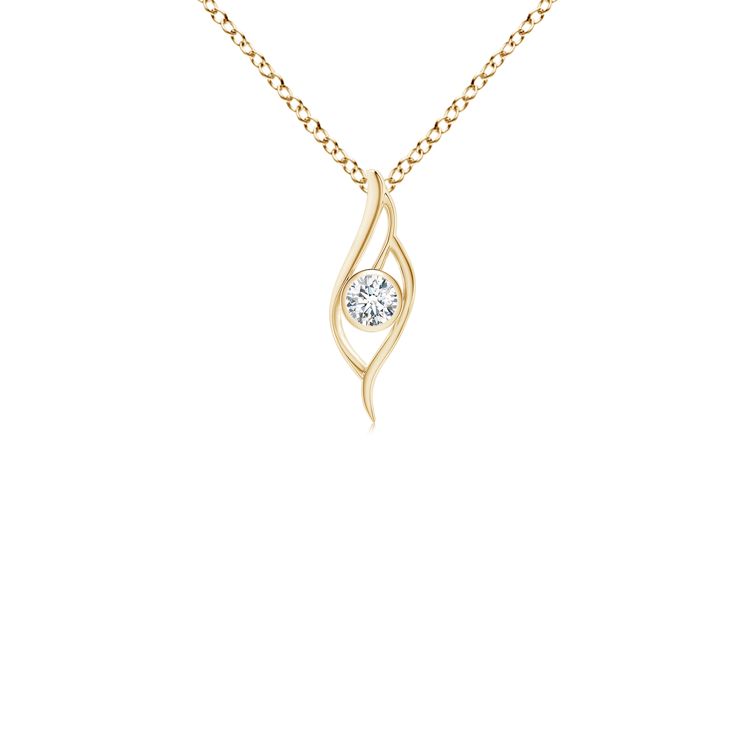 Diamond (Heera) Angel Wing Bypass Pendant