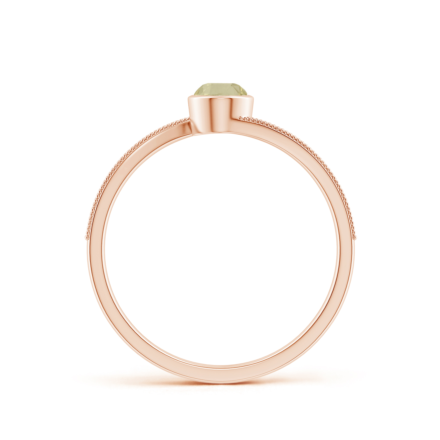  Oval Yellow Sapphire (Pukhraj) Olive Leaf Bypass Ring
