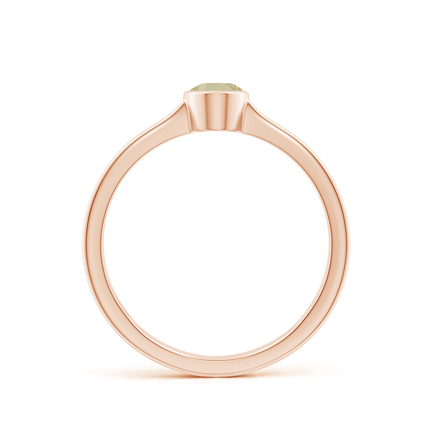 Solitaire OvalYellow Sapphire (Pukhraj) Triple Shank Ring