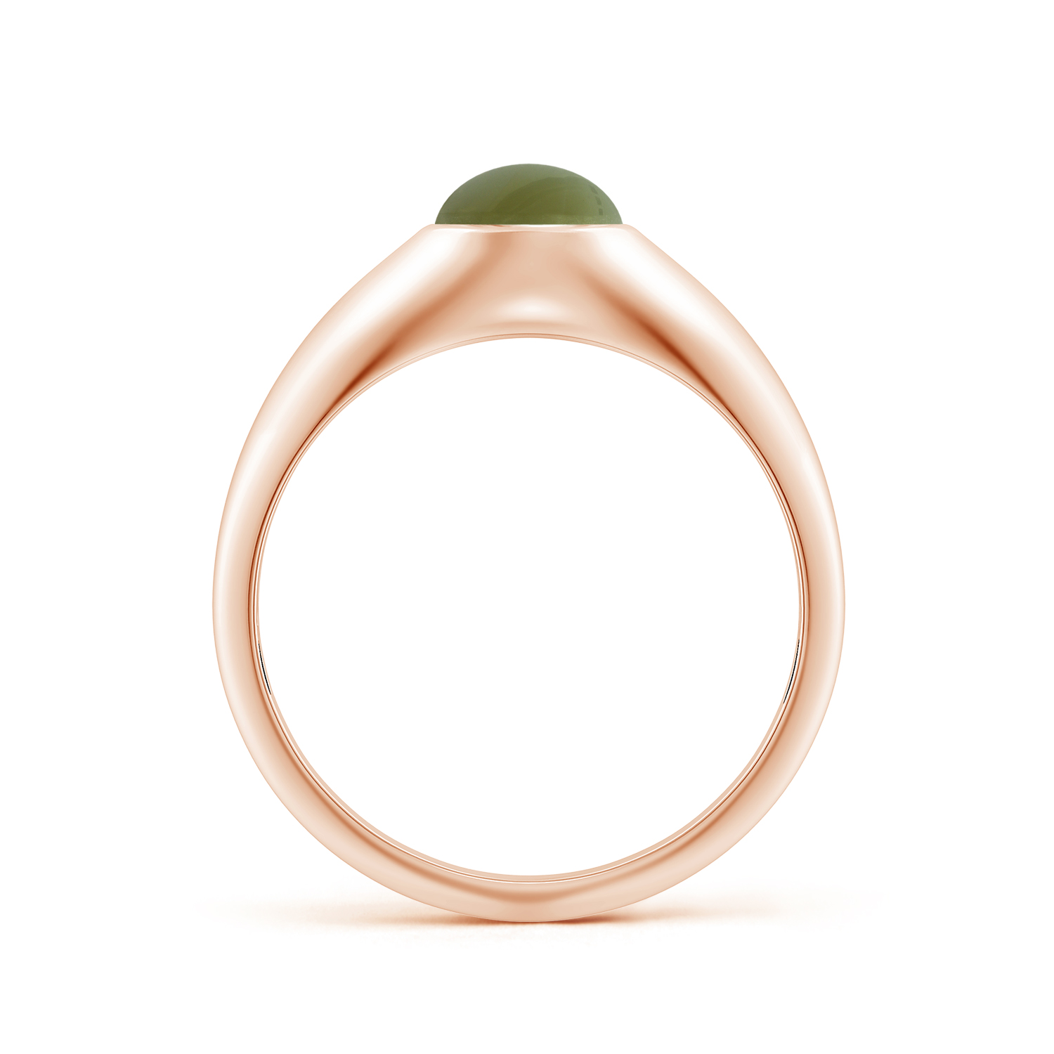 Oval Cat's Eye (Lehsunia) Signet Ring