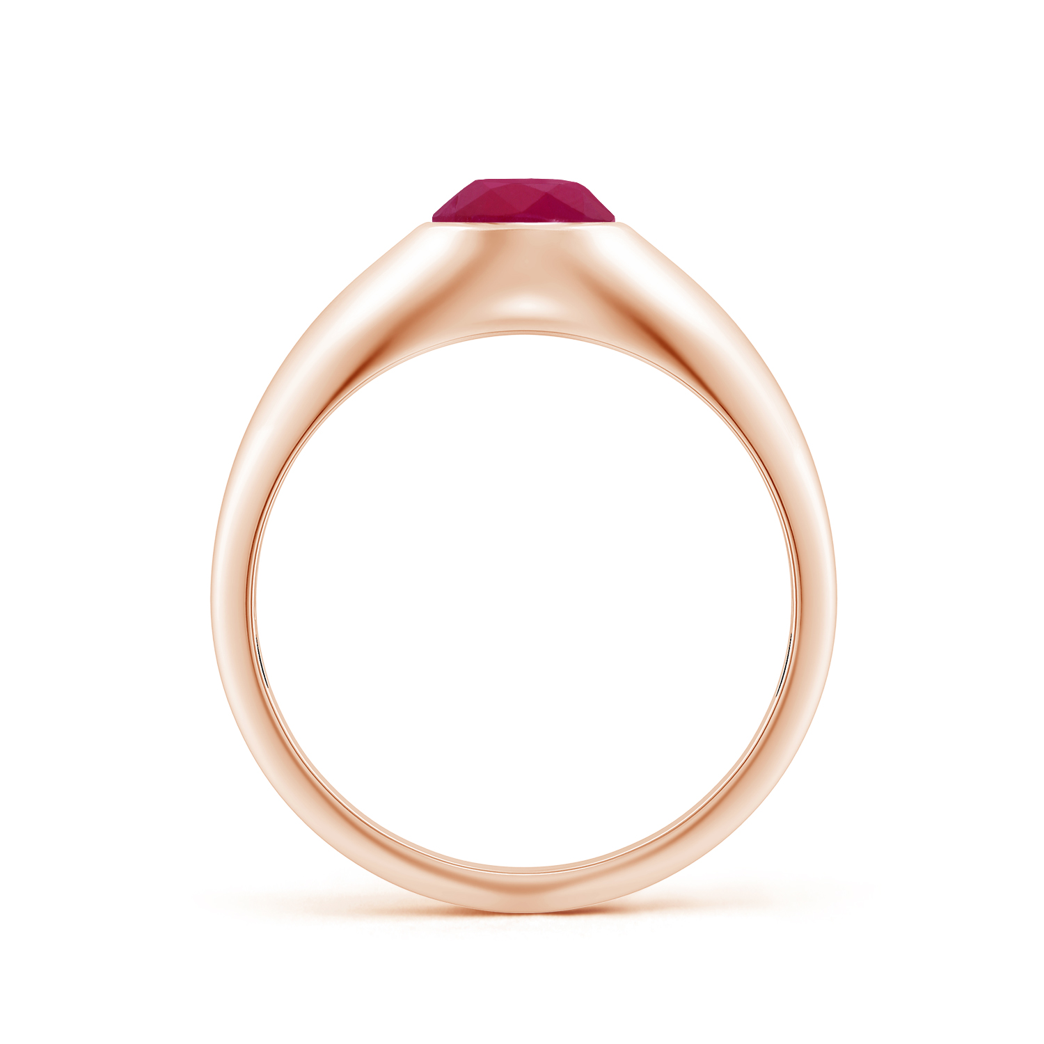 Oval Ruby (Manik) Signet Ring