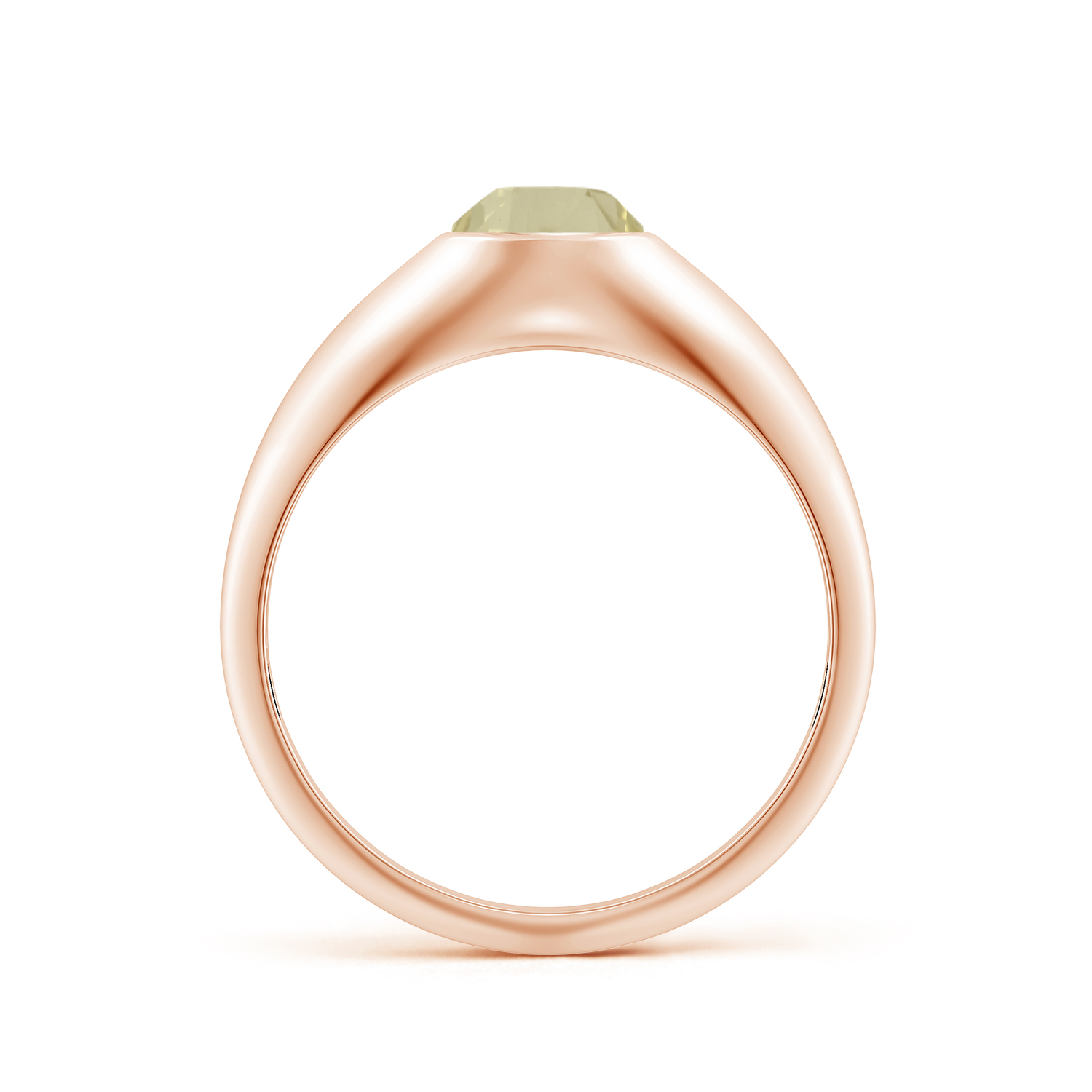 Oval Yellow Sapphire (Pukhraj) Signet Ring