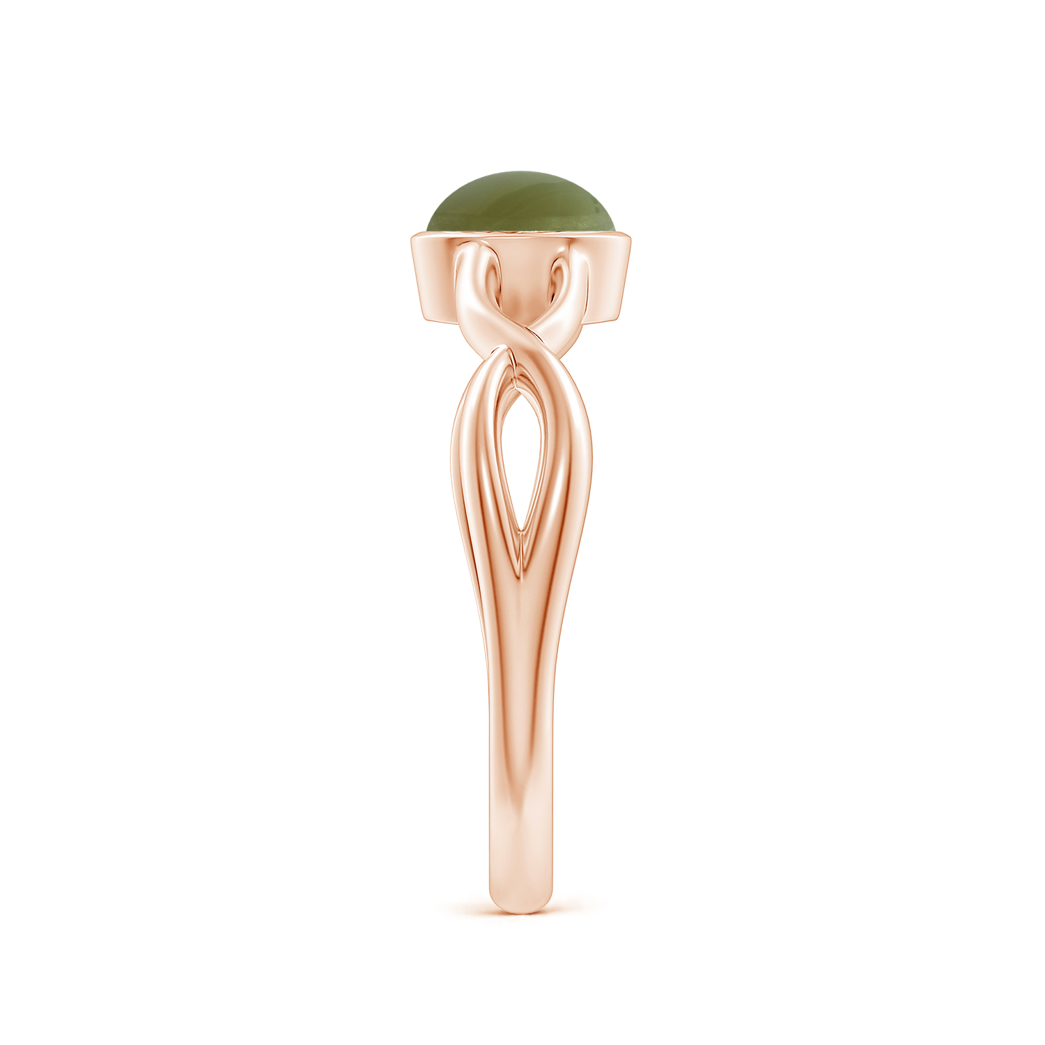 Claw-Set Oval Cat's Eye (Lehsunia) Solitaire Ring