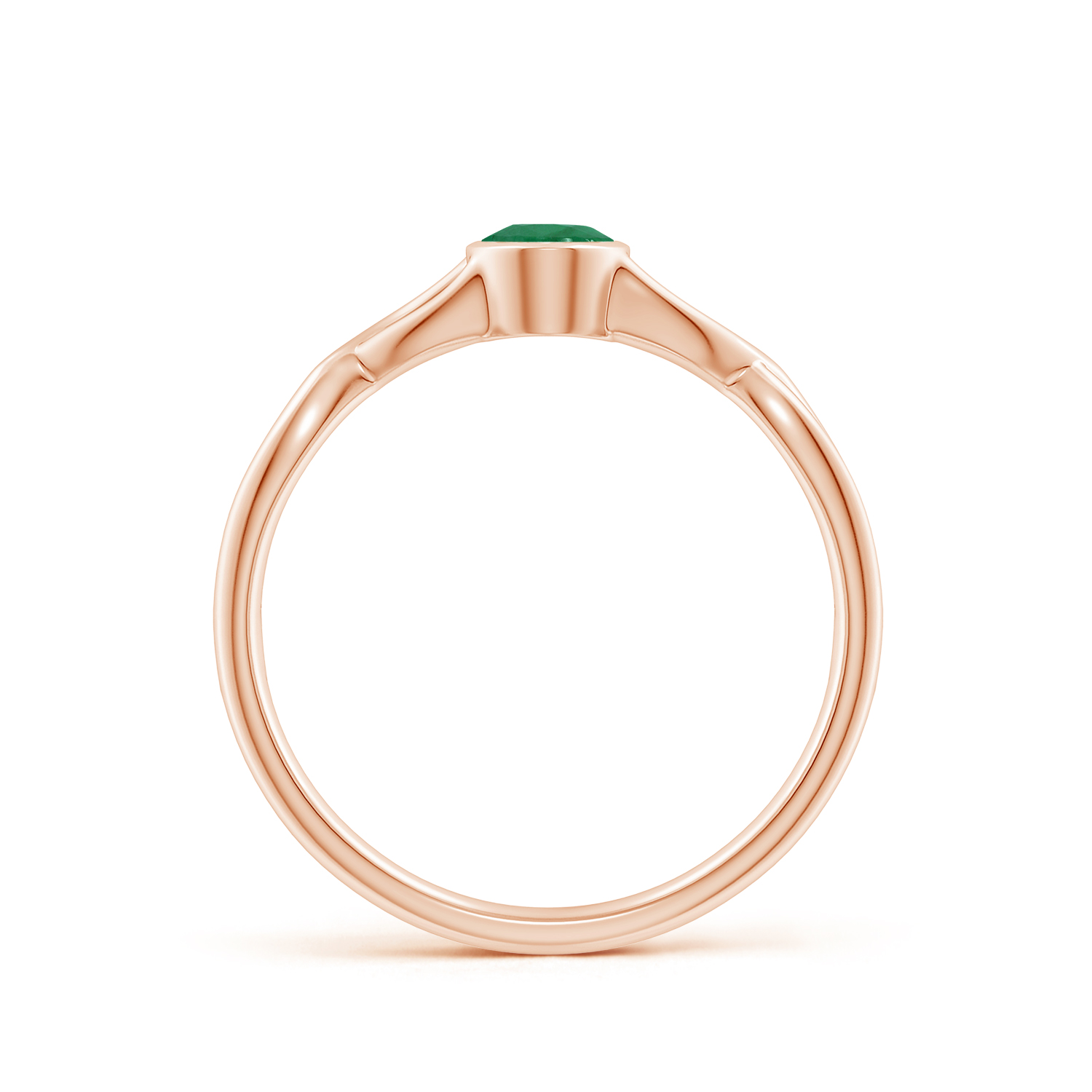 Claw-Set Oval Emerald (Panna) Solitaire Ring