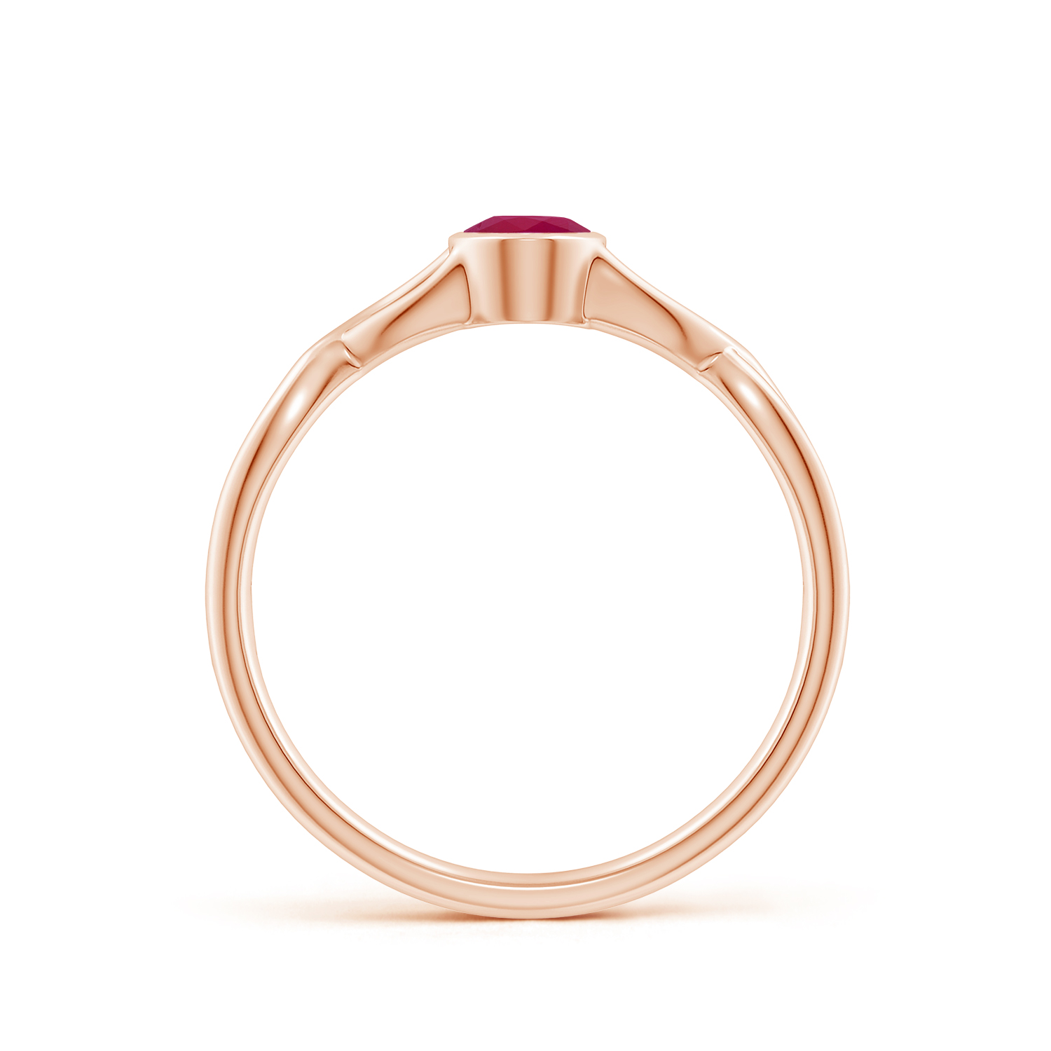 Claw-Set Oval Ruby (Manik) Solitaire Ring