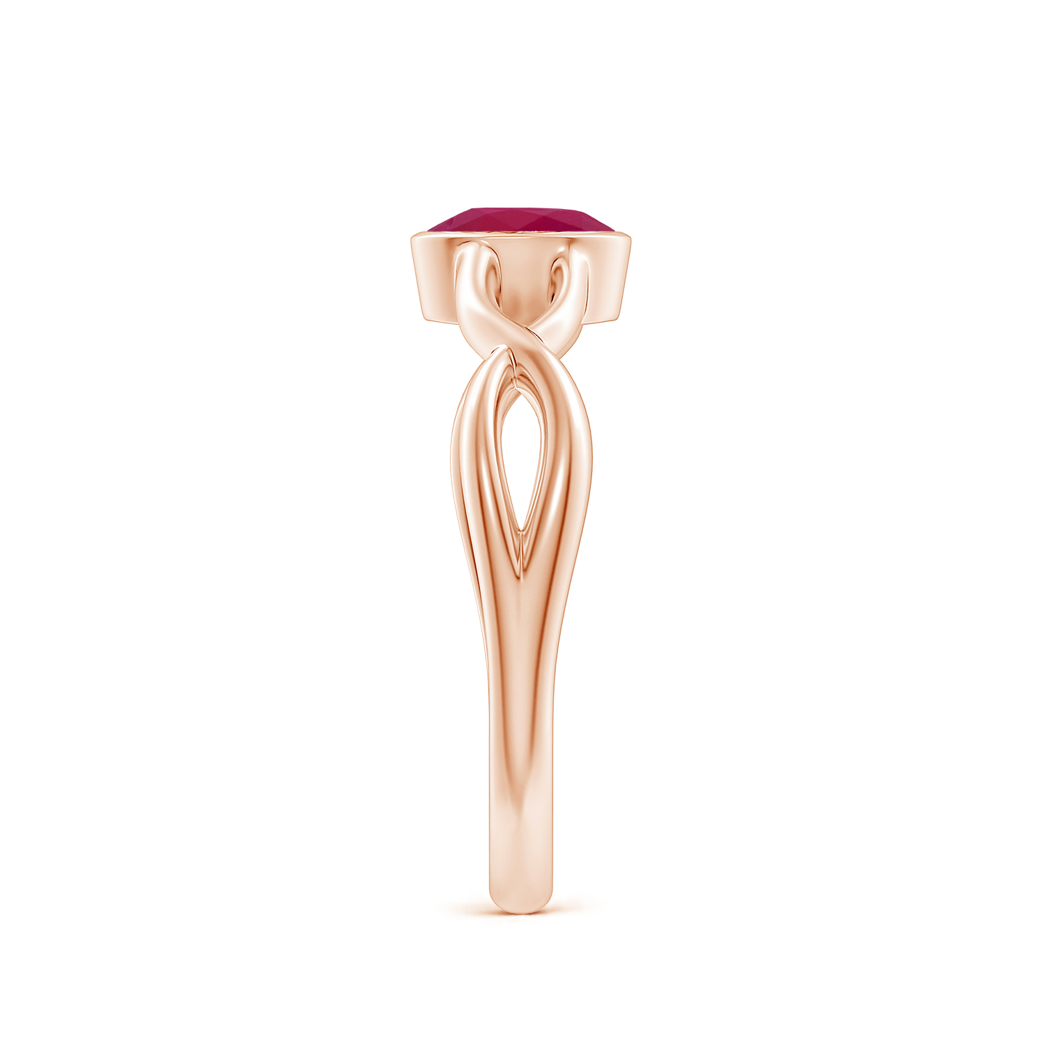 Claw-Set Oval Ruby (Manik) Solitaire Ring