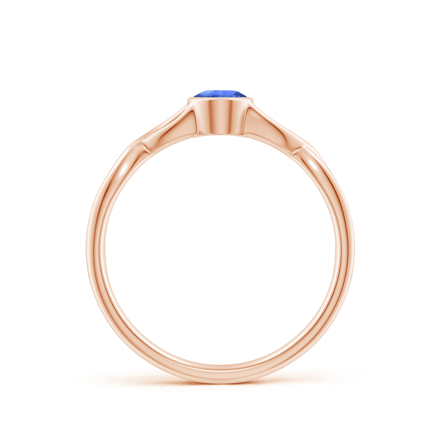 Claw-Set Oval Blue Sapphire (Neelam) Solitaire Ring