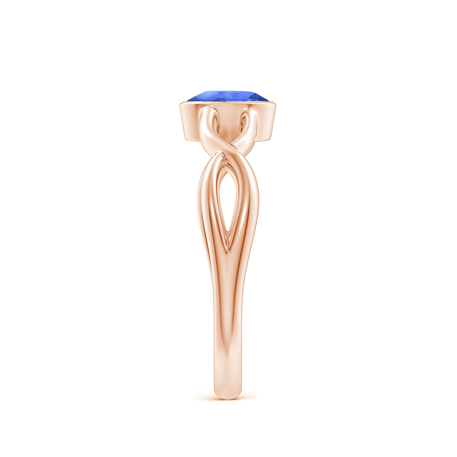 Claw-Set Oval Blue Sapphire (Neelam) Solitaire Ring