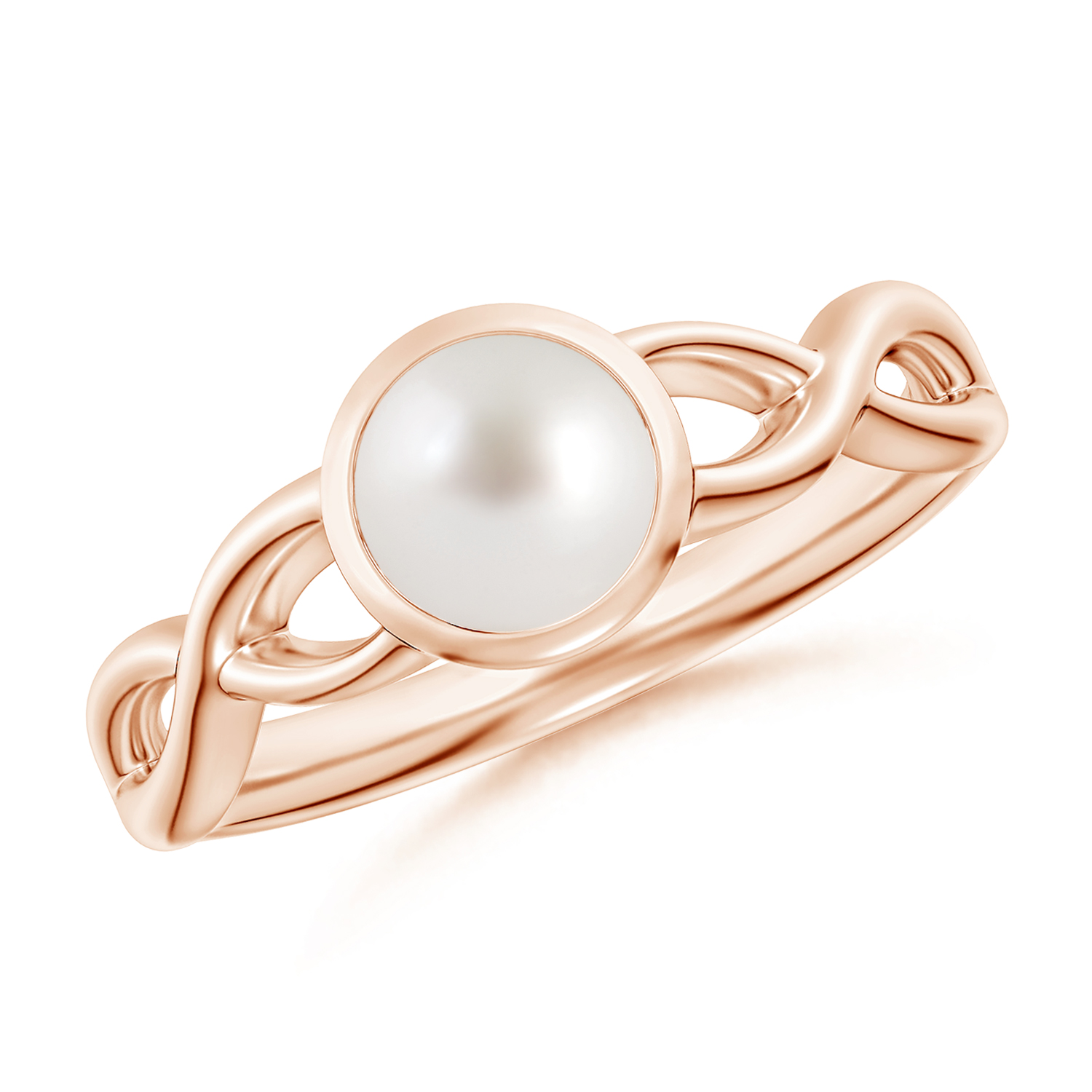 Claw-Set Round Pearl (Moti) Solitaire Ring