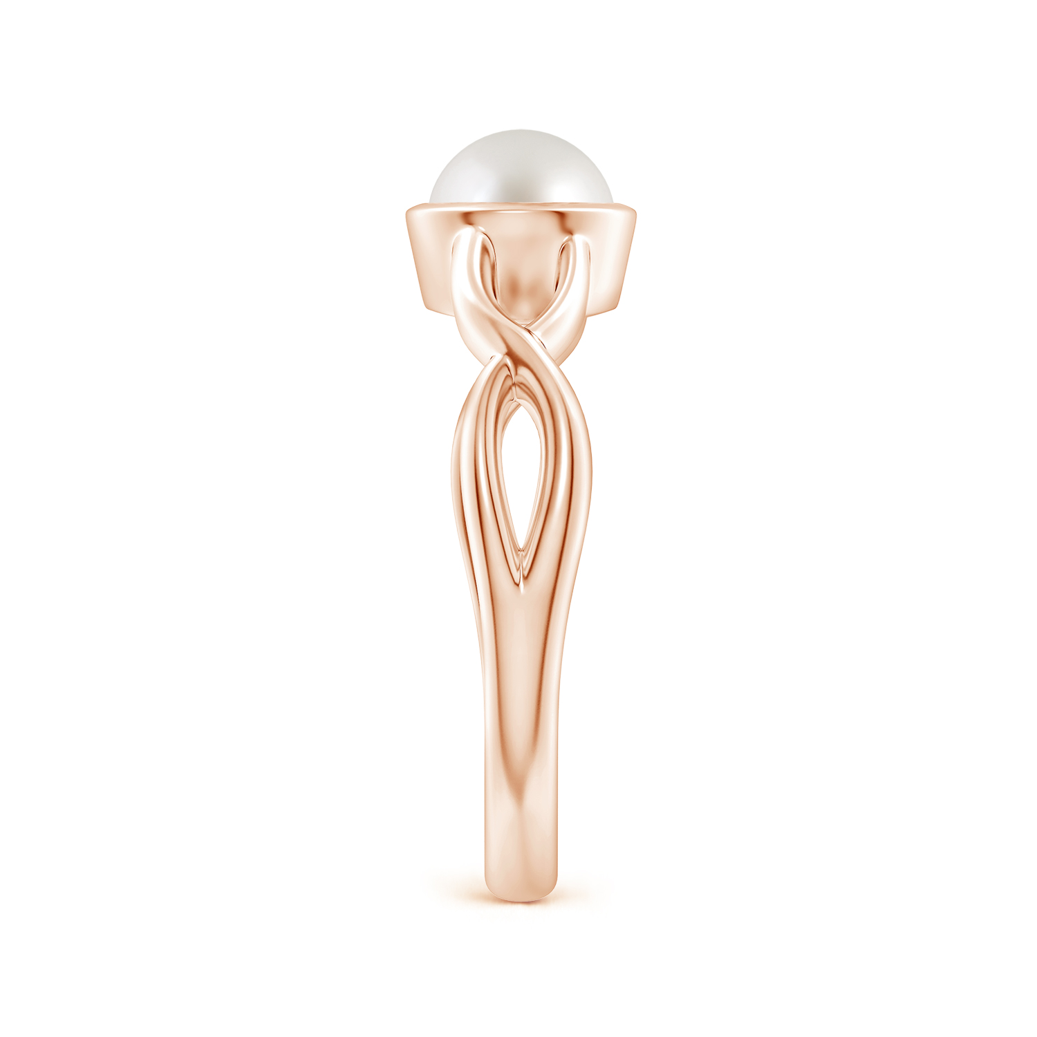 Claw-Set Round Pearl (Moti) Solitaire Ring