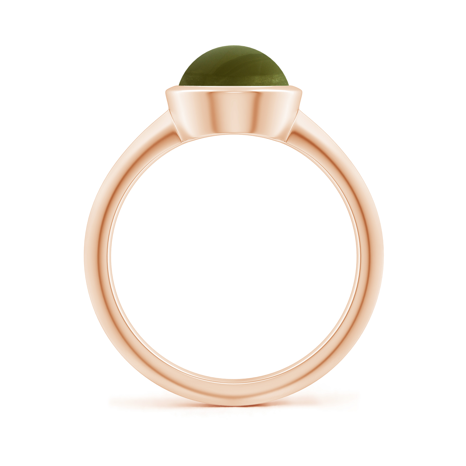 Prong-Set Oval Cat's Eye (Lehsunia) Solitaire Ring