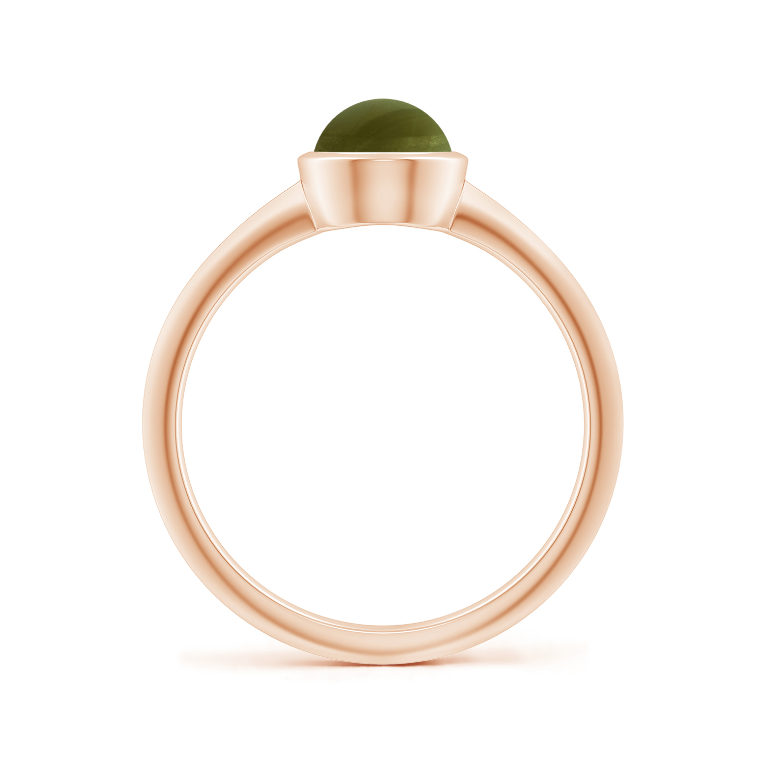Prong-Set Oval Cat's Eye (Lehsunia) Solitaire Ring