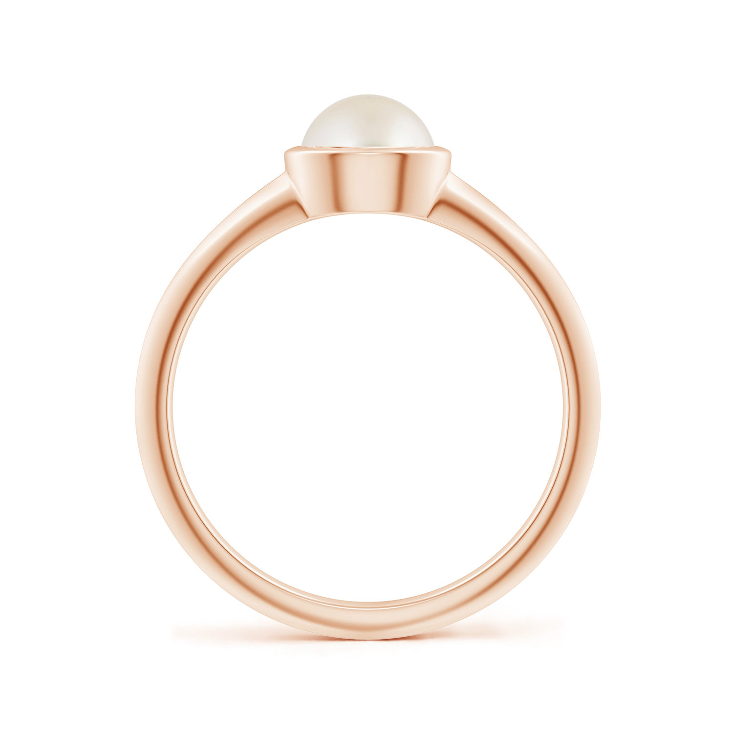 Prong-Set Round Pearl (Moti) Solitaire Ring