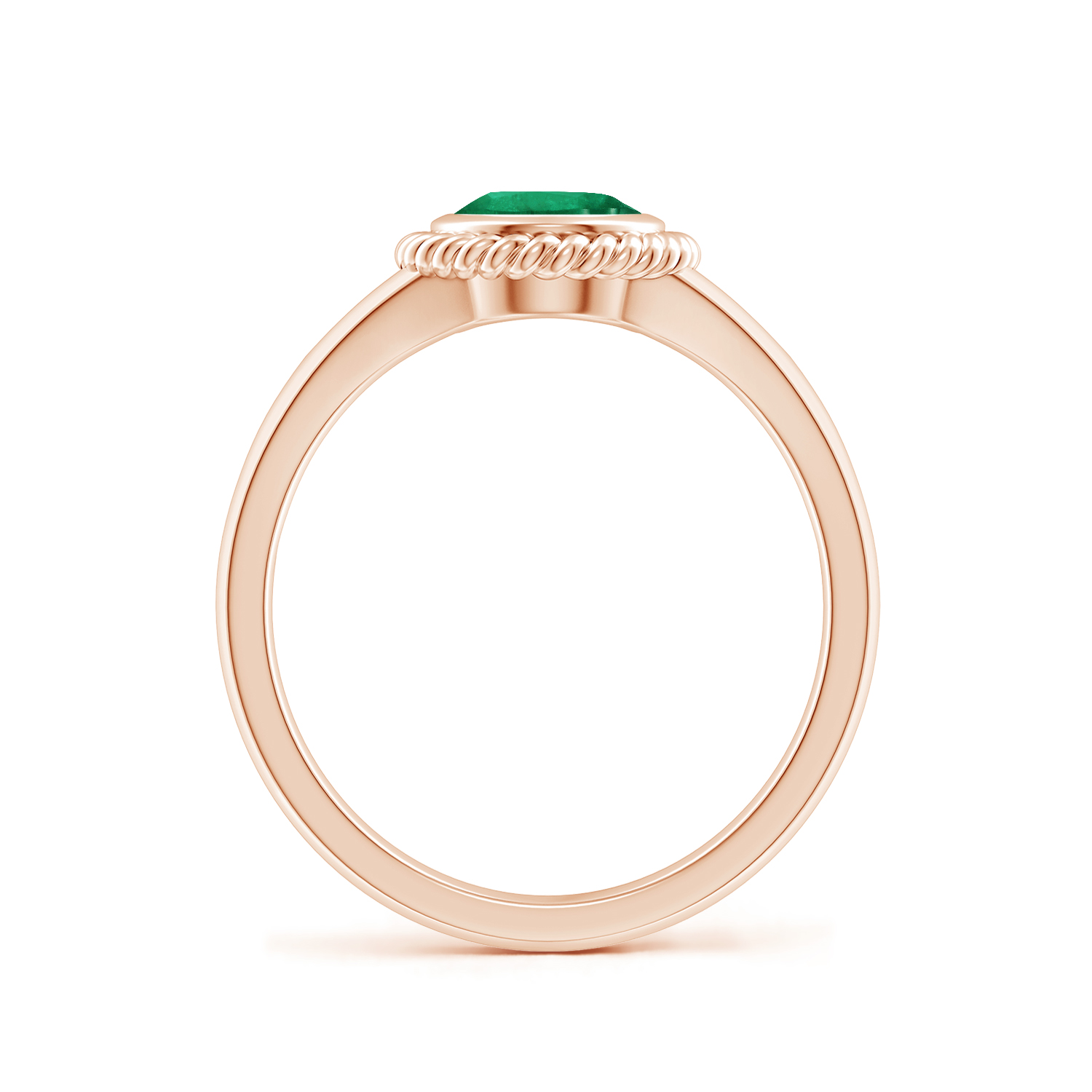 Natural Oval Emerald (Panna) Halo Ring