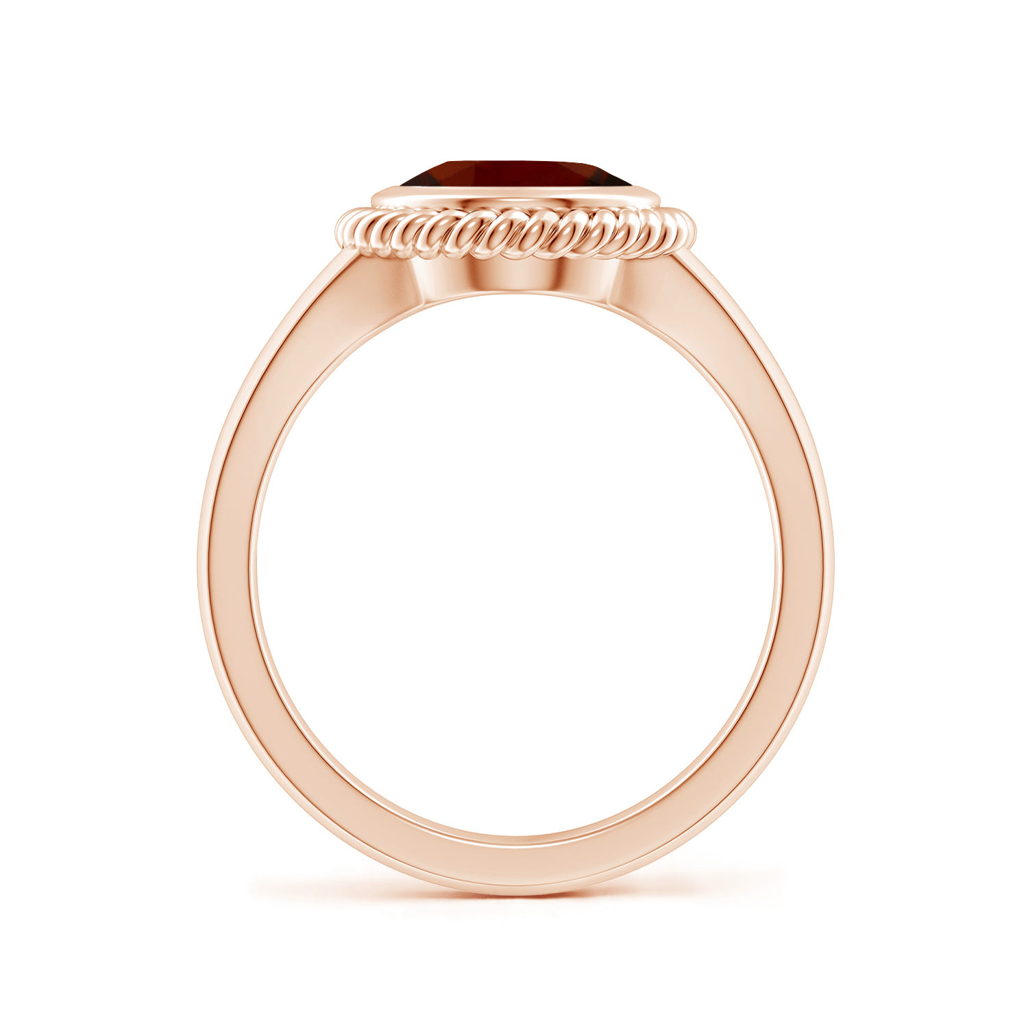  Natural Oval Hessonite (Gomed) Halo Ring