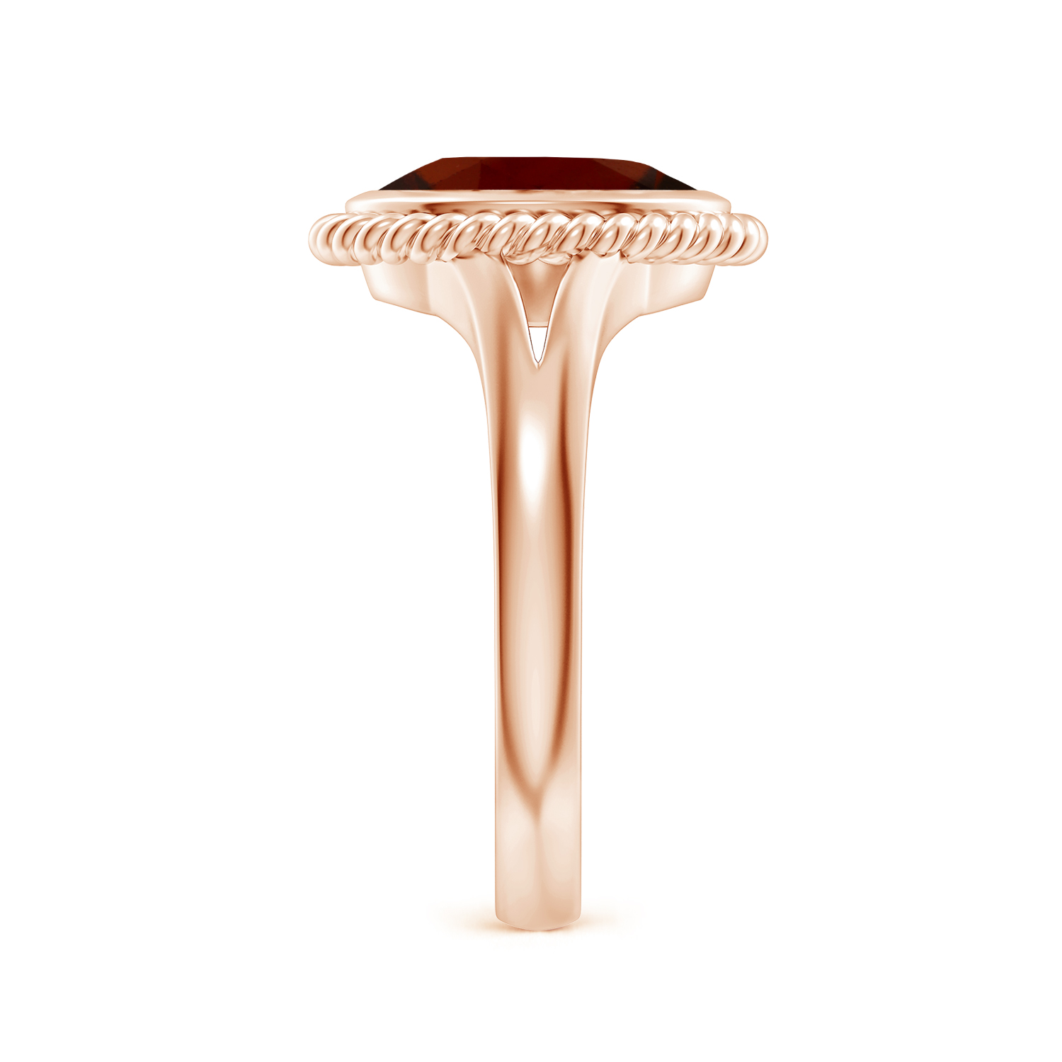  Natural Oval Hessonite (Gomed) Halo Ring