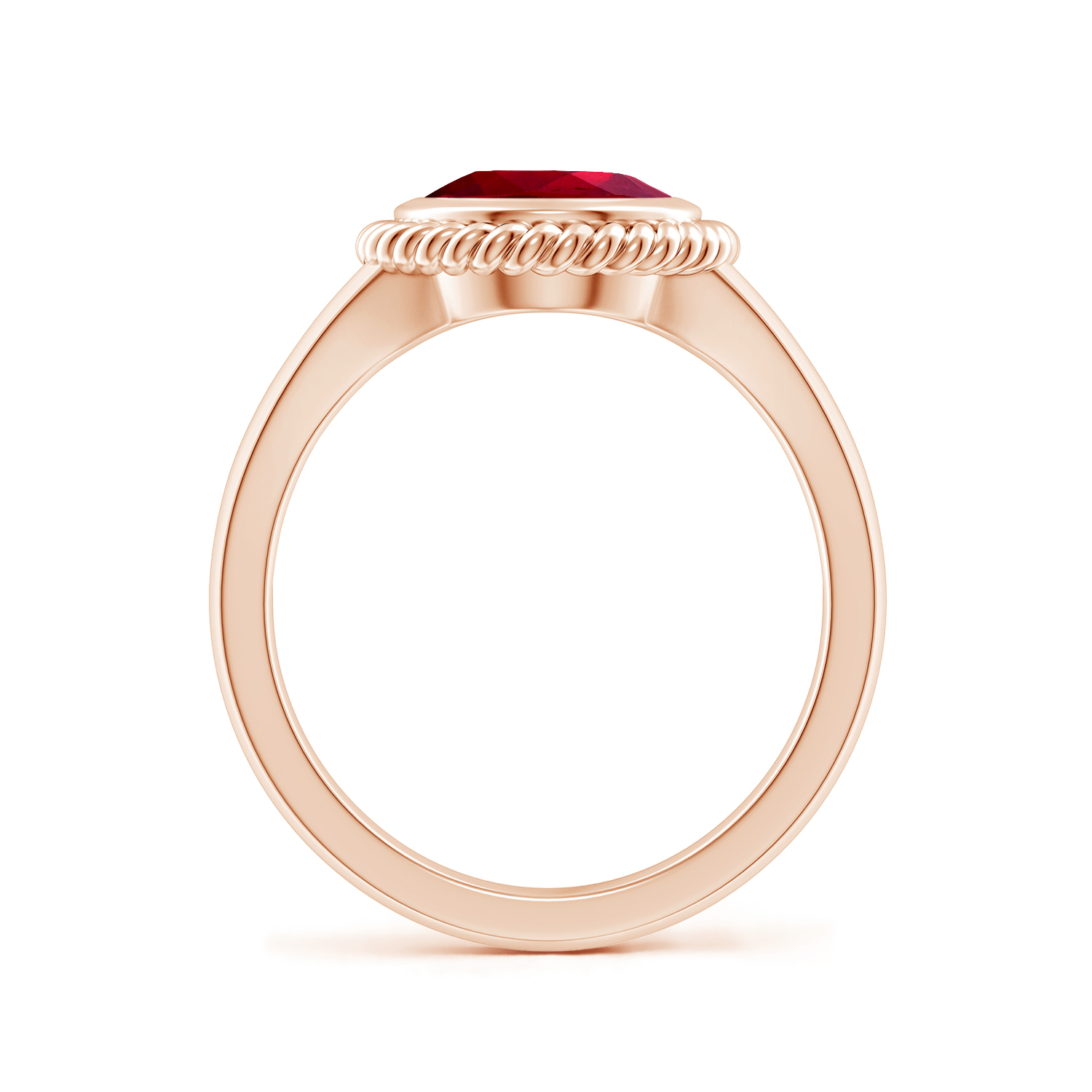 Natural Oval Ruby (Manik) Halo Ring