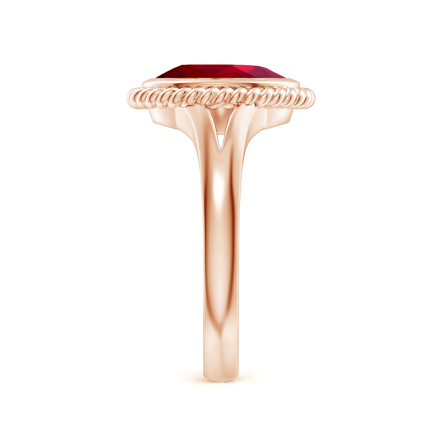  Natural Oval Ruby (Manik) Halo Ring