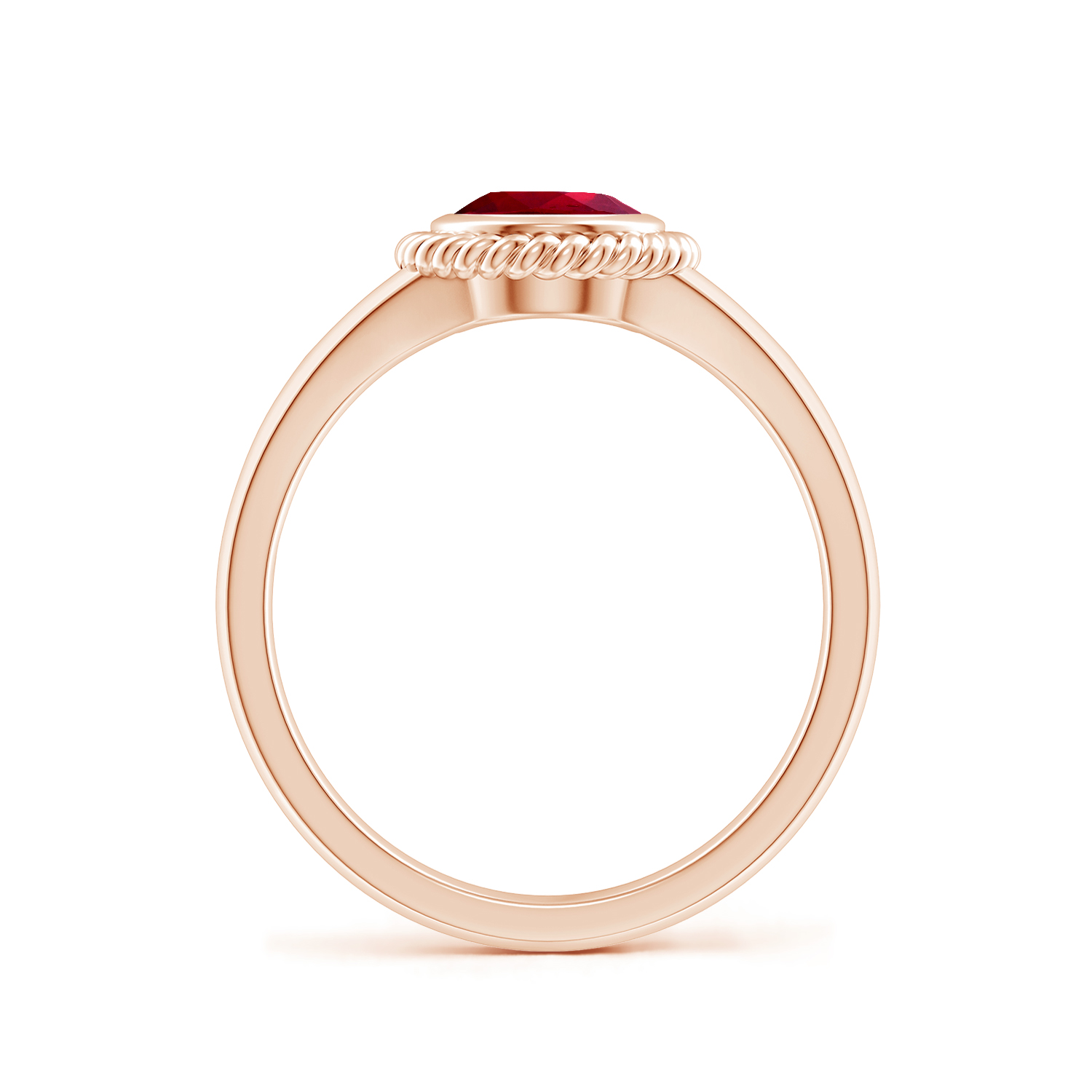 Natural Oval Ruby (Manik) Halo Ring