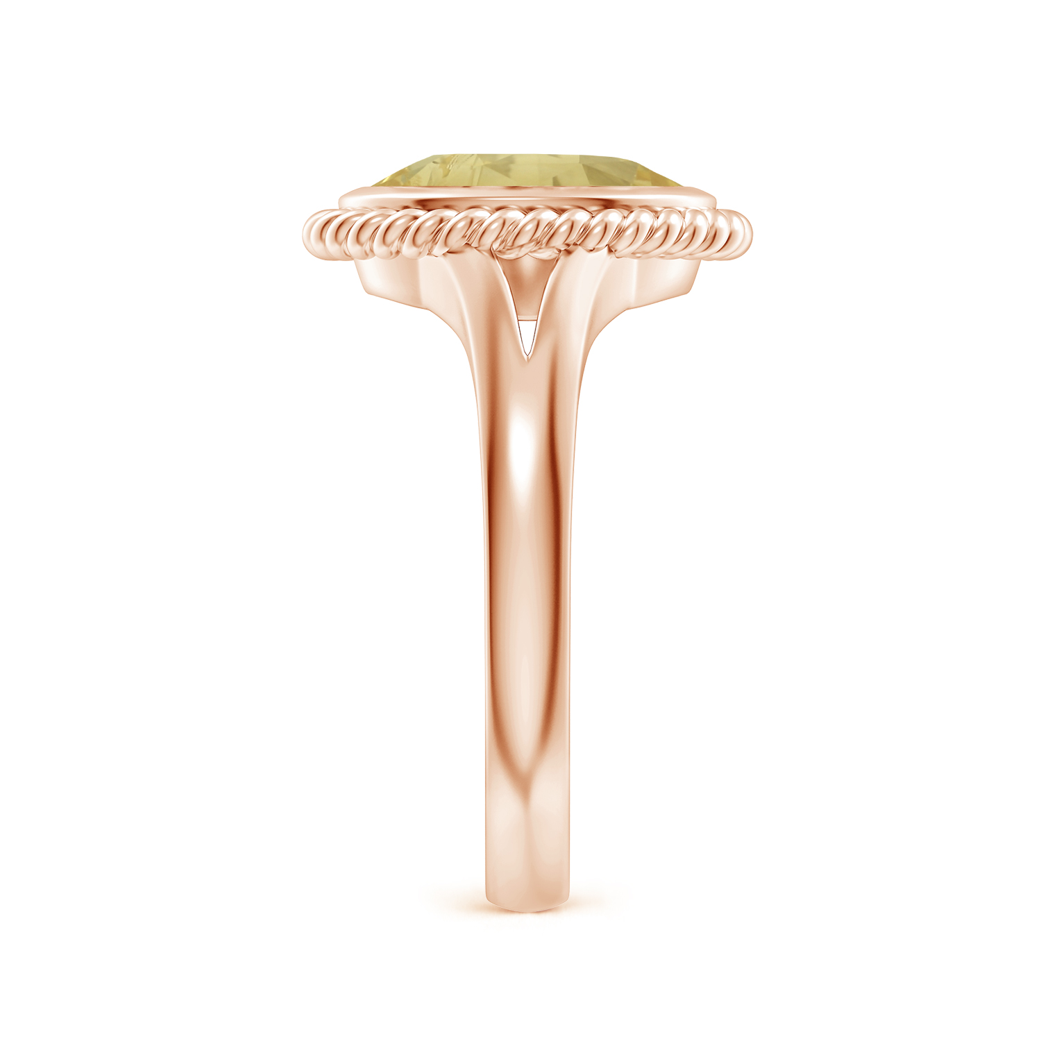  Natural Oval Yellow Sapphire (Pukhraj) Halo Ring