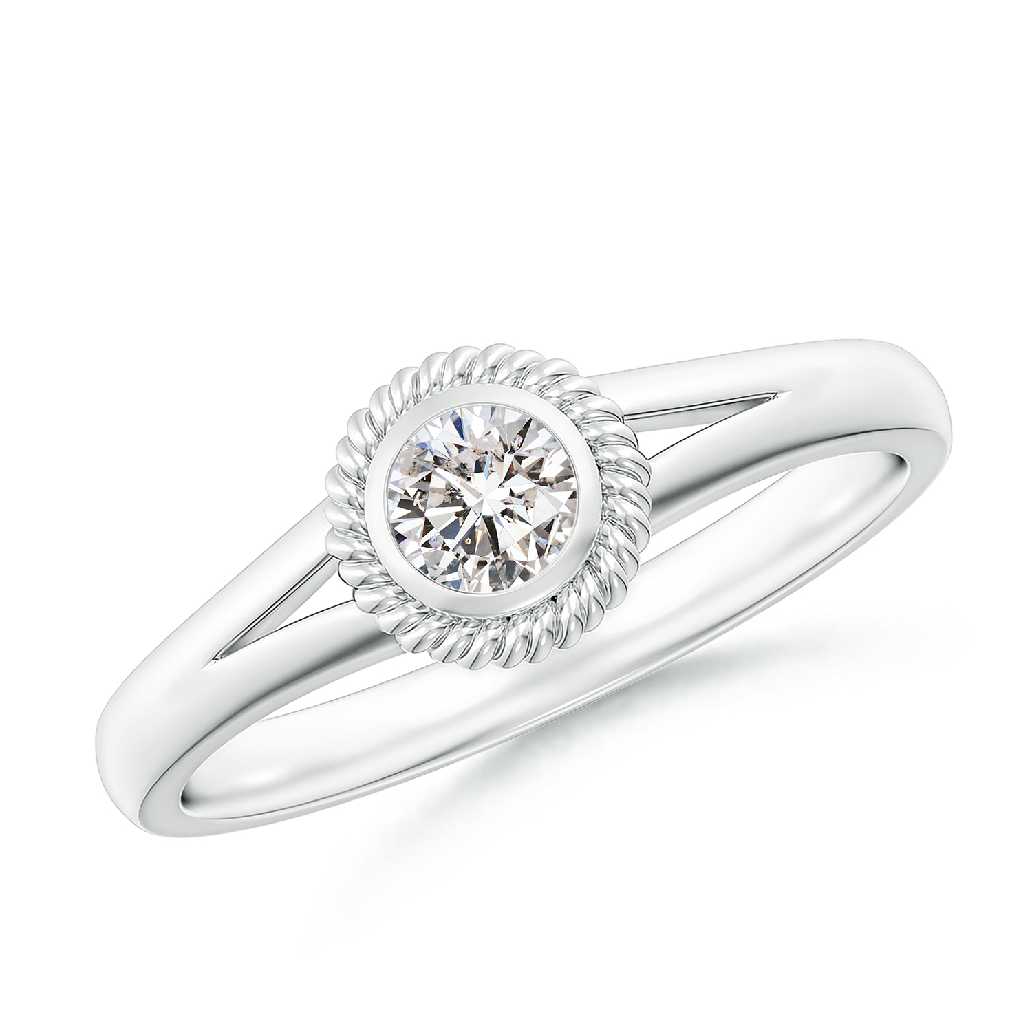 Natural Round Diamond (Heera) Halo Ring