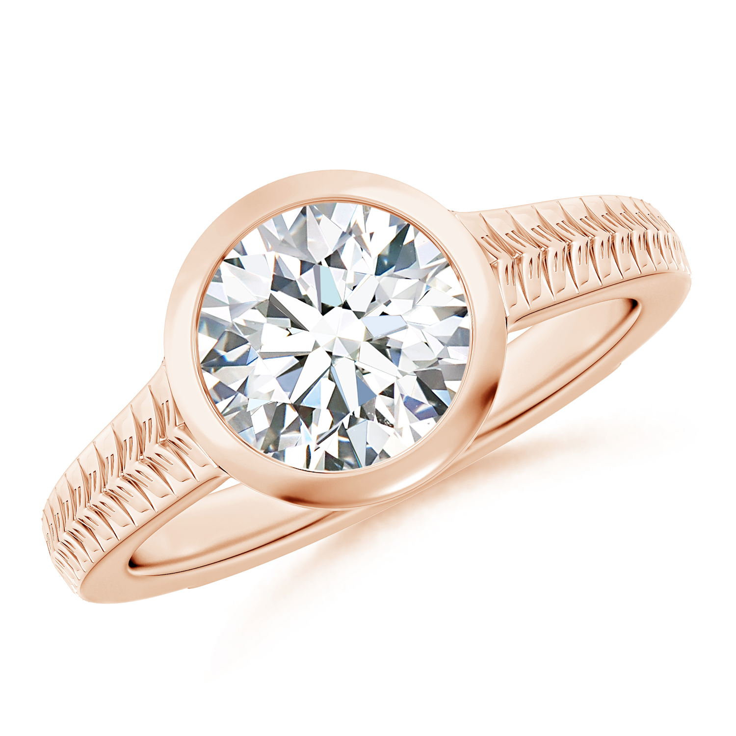 Split Shank Round Diamond (Heera) Solitaire Ring