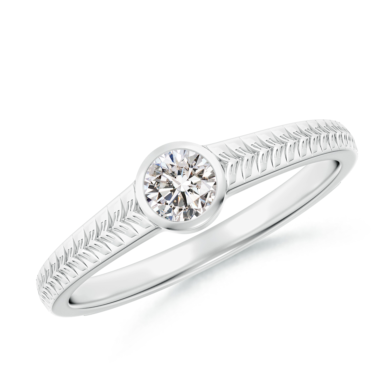 Split Shank Round Diamond (Heera) Solitaire Ring